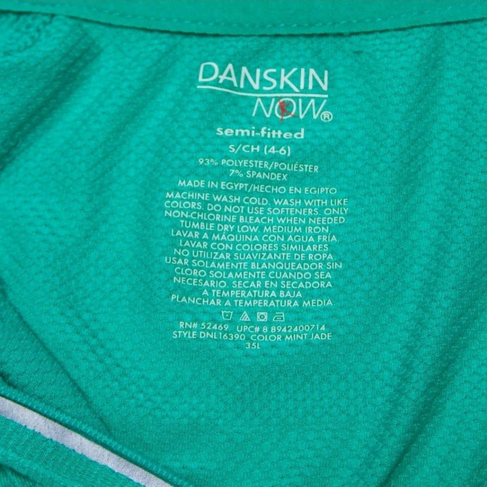 Danskin Now Pullover Top Size S Green - Picture 4 of 5